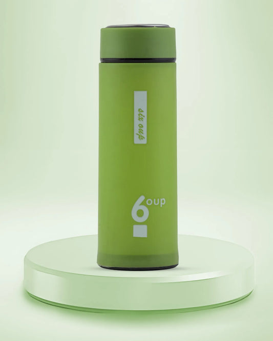 Insulated Thermo Bottle Green – 500ml BPA-Free Glass Bottle