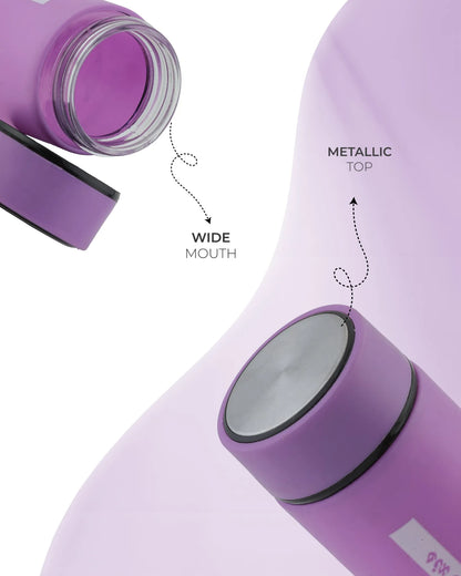 Insulated Thermo Bottle Purple – 500ml Stylish Leak-Proof Glass Bottle