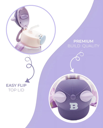 Purple Naughty Bear Toddler Bottle – BPA-Free 350ml