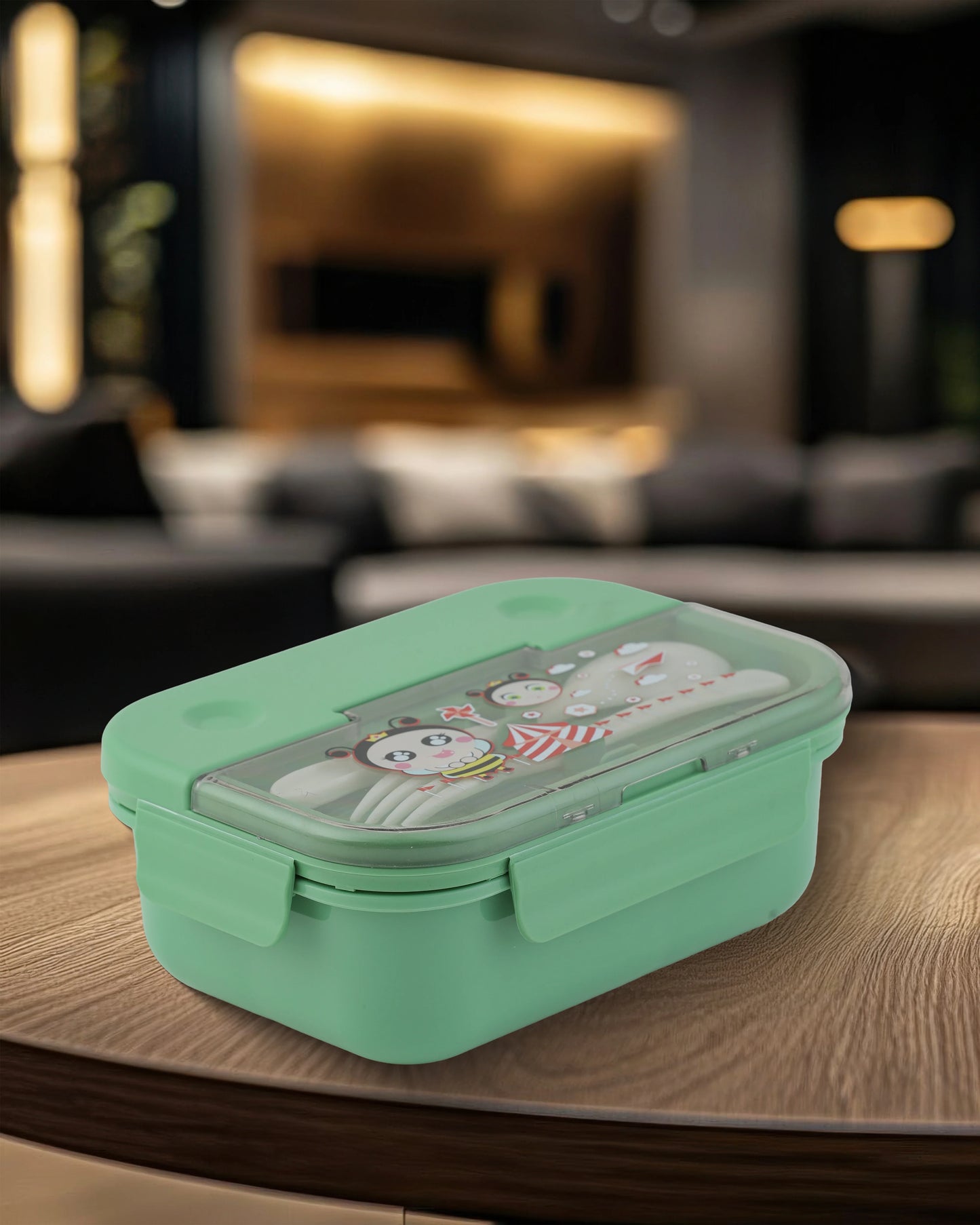 Frozen Lunch Box – Green – BPA-Free with Spoon