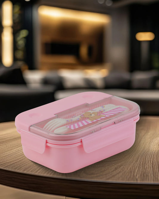 Frozen Lunch Box – Pink – BPA-Free with Spoon