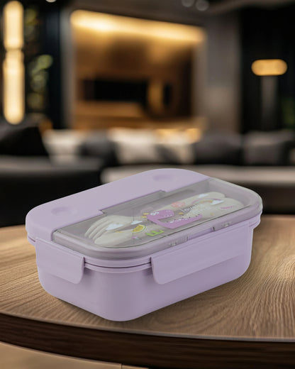 Frozen Lunch Box – Purple – BPA-Free with Spoon