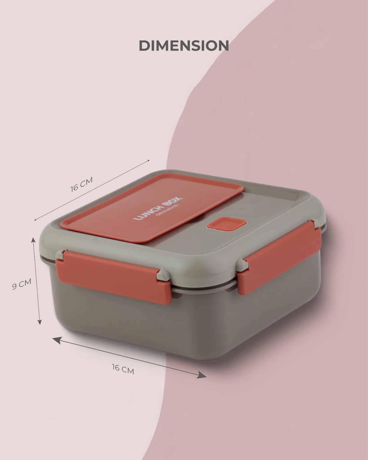 Blue Dual-Tone Lunch Box with Clip Lock and Spoon – BPA-Free | TUFULA