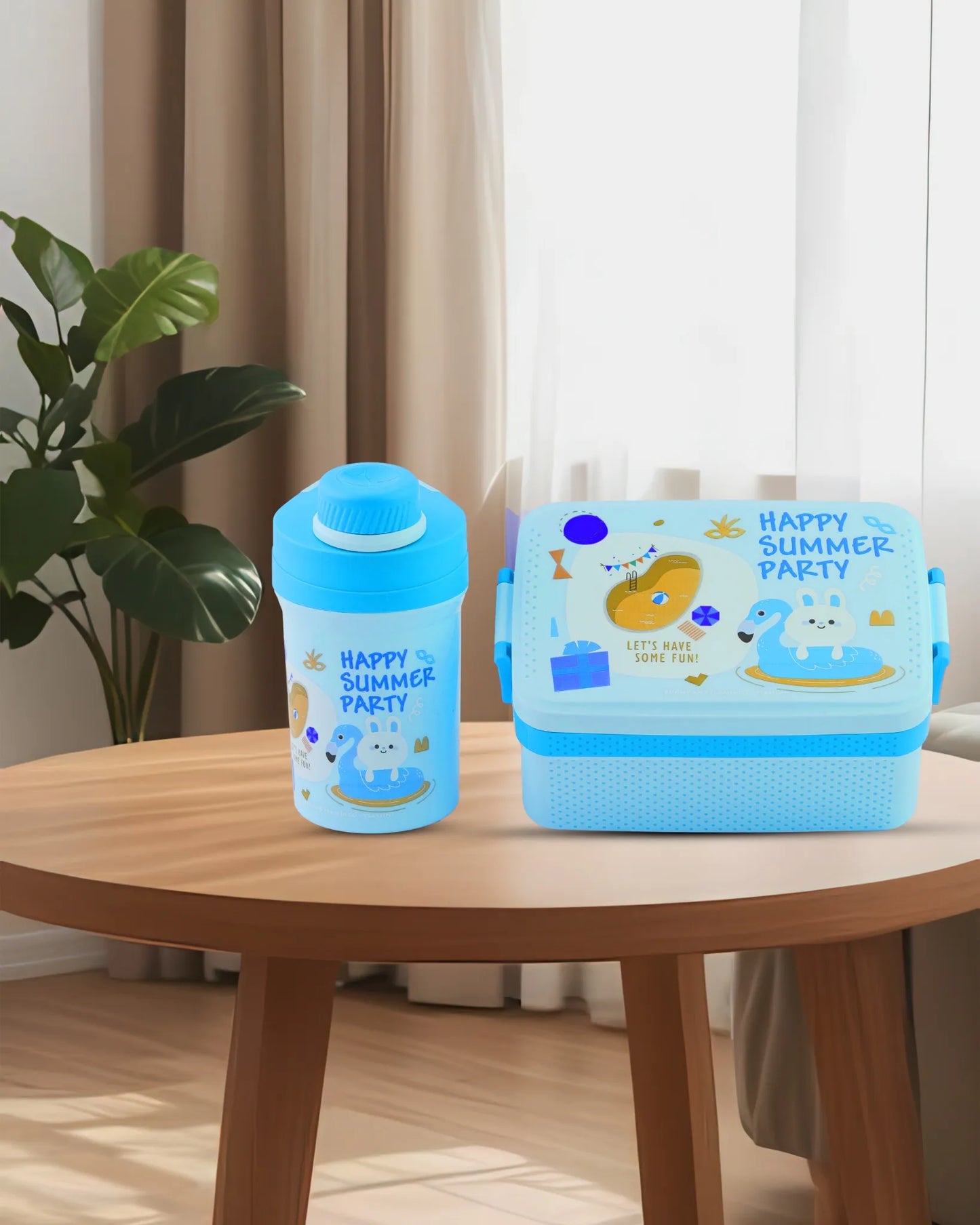 Blue Super Cool Lunch Box with Bottle Set – TUFULA