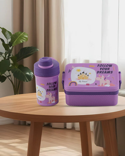 Purple Super Cool Lunch Box with Bottle Set – TUFULA