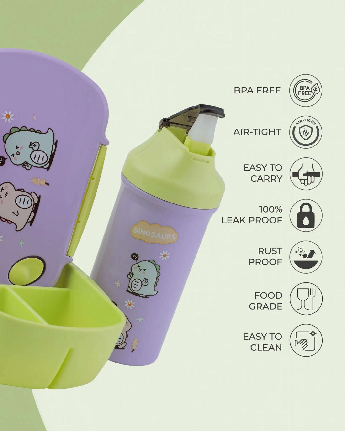 Purple Bell Dyno Lunch Box with Bottle Set – TUFULA