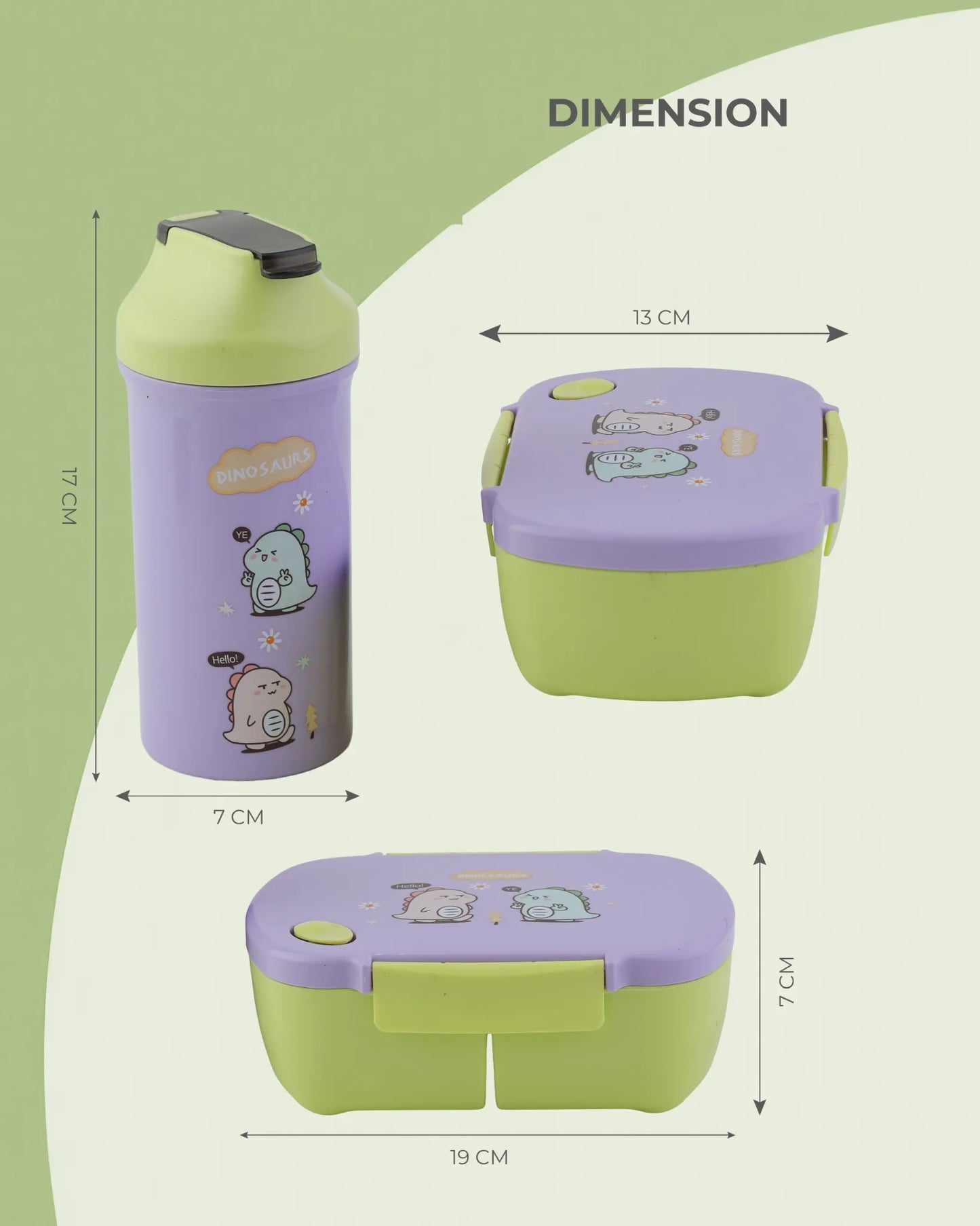 Purple Bell Dyno Lunch Box with Bottle Set – TUFULA