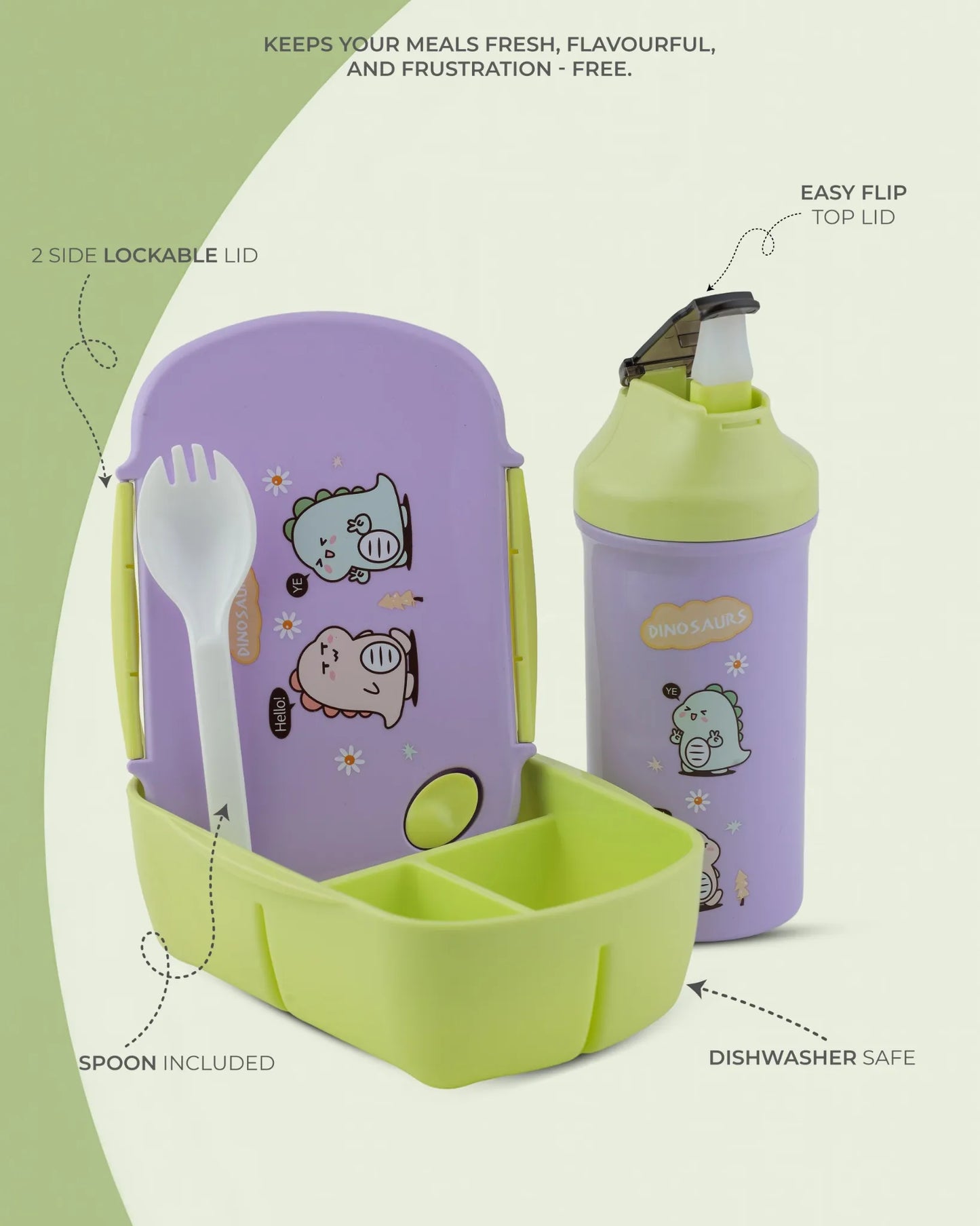 Purple Bell Dyno Lunch Box with Bottle Set – TUFULA