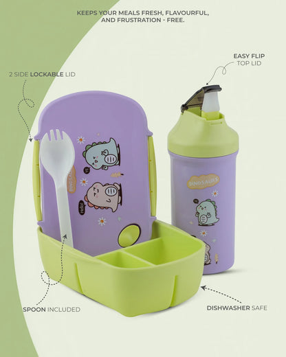 Purple Bell Dyno Lunch Box with Bottle Set – TUFULA
