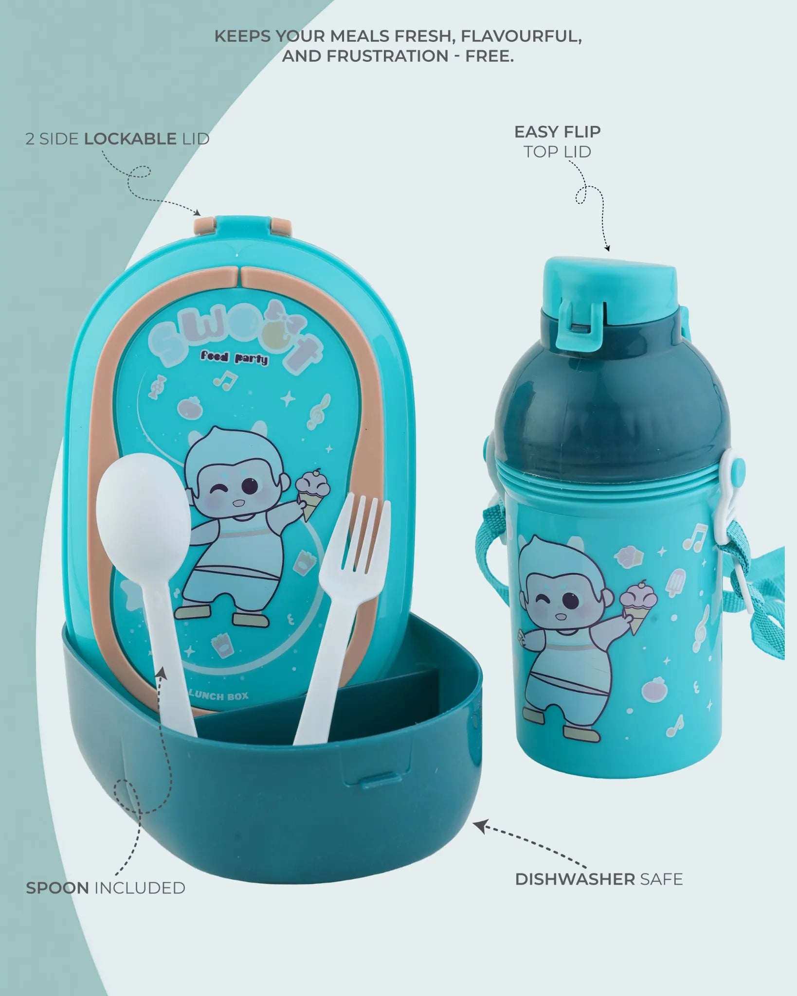 Blue Bell Dyno Lunch Box with Spoon & Bottle – TUFULA
