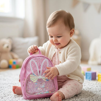 Pink Fancy Bag With Sparkle Designs For Girls