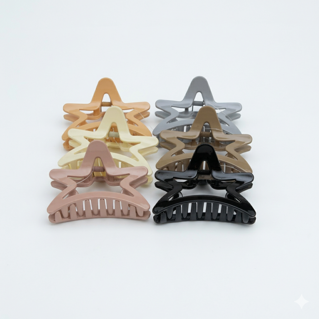 Fashionable Daily Use clutcher & Clips For Girls ( set of 6 )